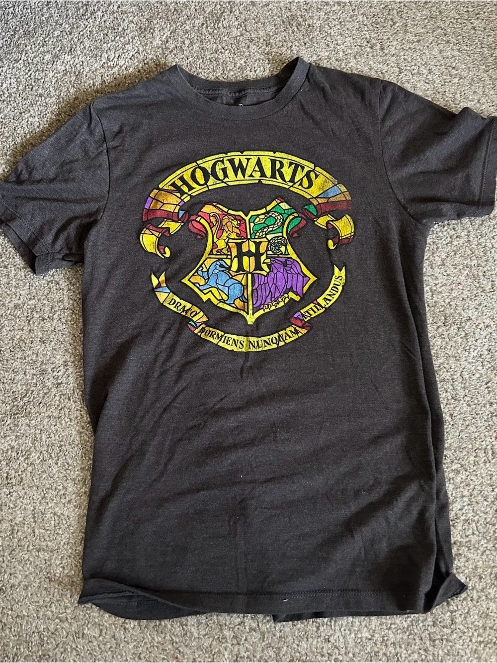 Harry Potter Hogwarts Crest T‑Shirt - Black